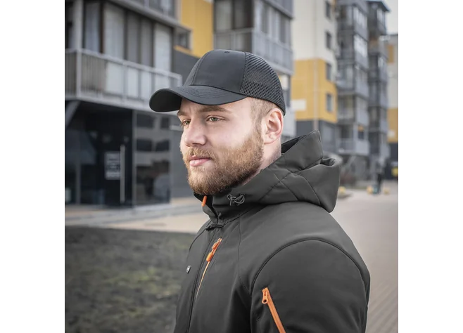 Бейсболка M-Tac с сеткой Flex рип-стоп Black Фото 2